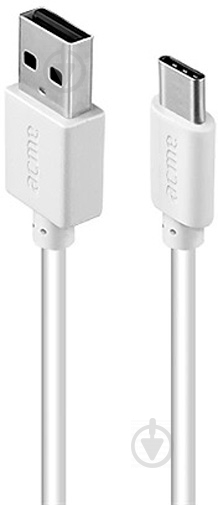 Кабель Acme USB Type-C – USB 1 м білий (4770070879153) CB1041W - фото 1