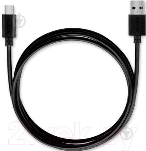 Кабель Acme USB Type-C – USB 2 м чорний (4770070879160) CB1042 - фото 2