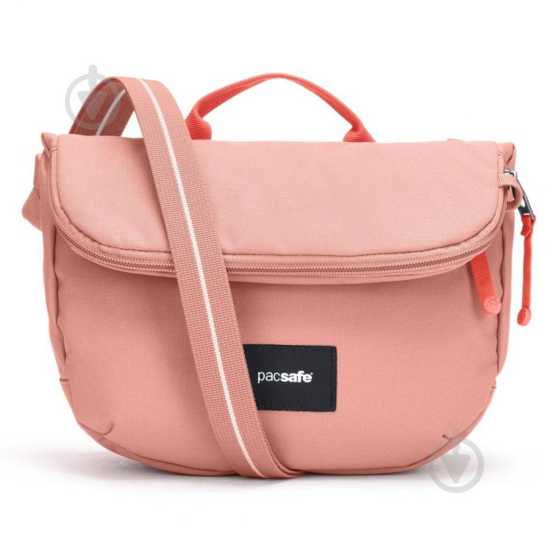 Сумка Pacsafe GO Saddle Crossbody 11 л рожевий - фото 1