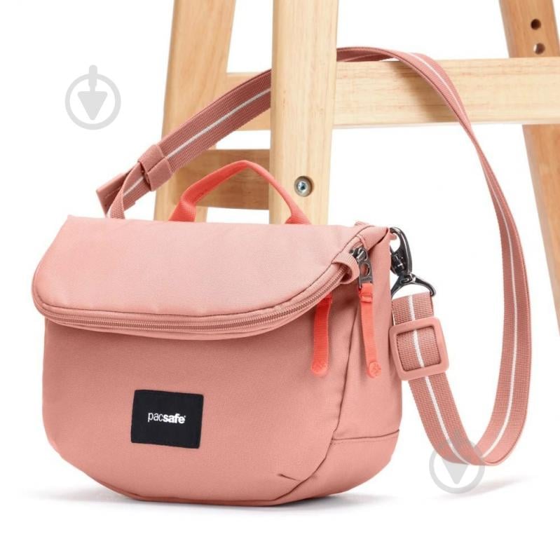 Сумка Pacsafe GO Saddle Crossbody 11 л рожевий - фото 3