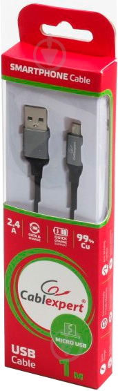 Кабель Cablexpert 1 м черный (CCPB-M-USB-09BK) - фото 3