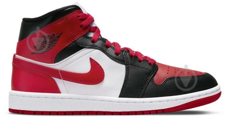 Кроссовки женские Jordan AIR 1 MID BQ6472-079 р.36,5 бело-черные - фото 1