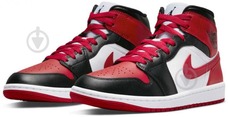 Кроссовки женские Jordan AIR 1 MID BQ6472-079 р.36,5 бело-черные - фото 5