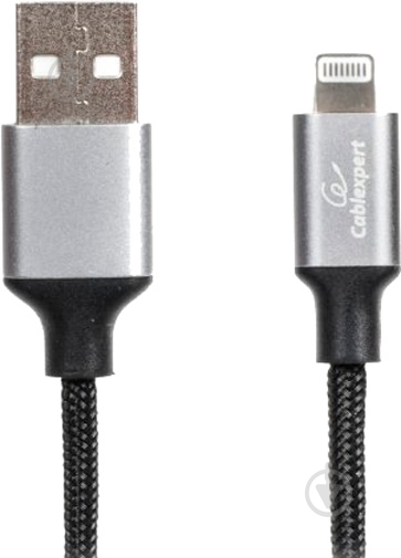Кабель Cablexpert 1 м чорний (CCPB-L-USB-09BK) - фото 1