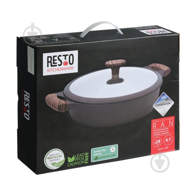 Сотейник із кришкою RESTO 93906 2 ручки 4.1 л - фото 18