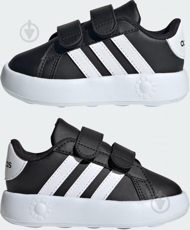 Кроссовки детские демисезонные Adidas GRAND COURT 2.0 CF ID5272 р.20 черные - фото 5