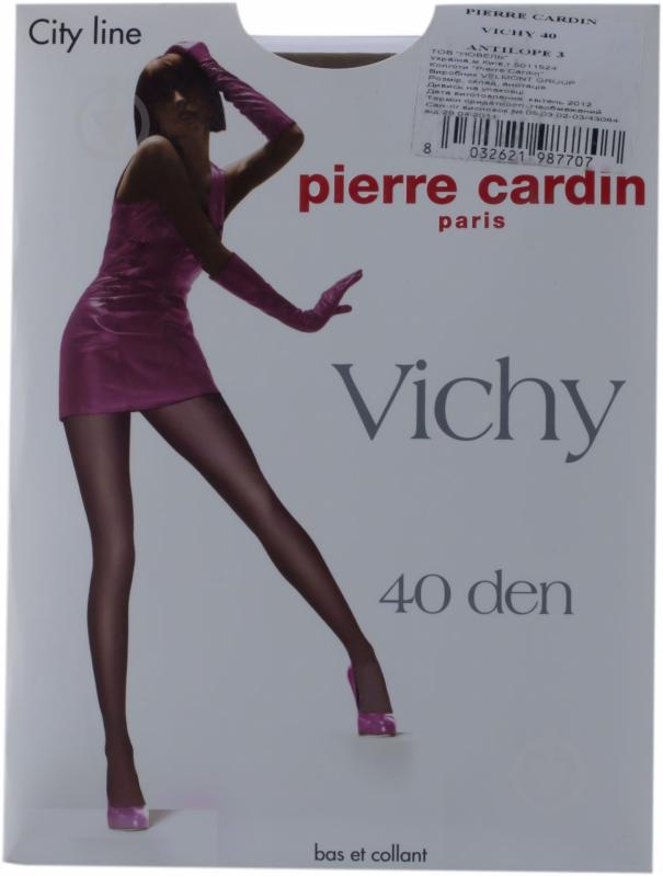 Колготки Pierre Cardin VICHY 40 den ANTILOPE 3 бежевый - фото 1