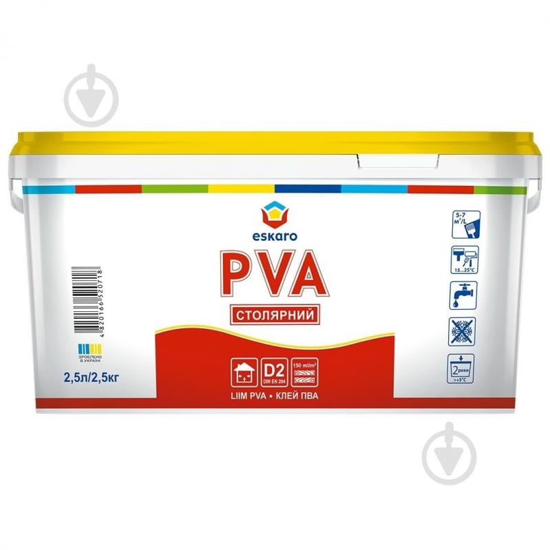 Клей PVA eskaro 2,5л - фото 1