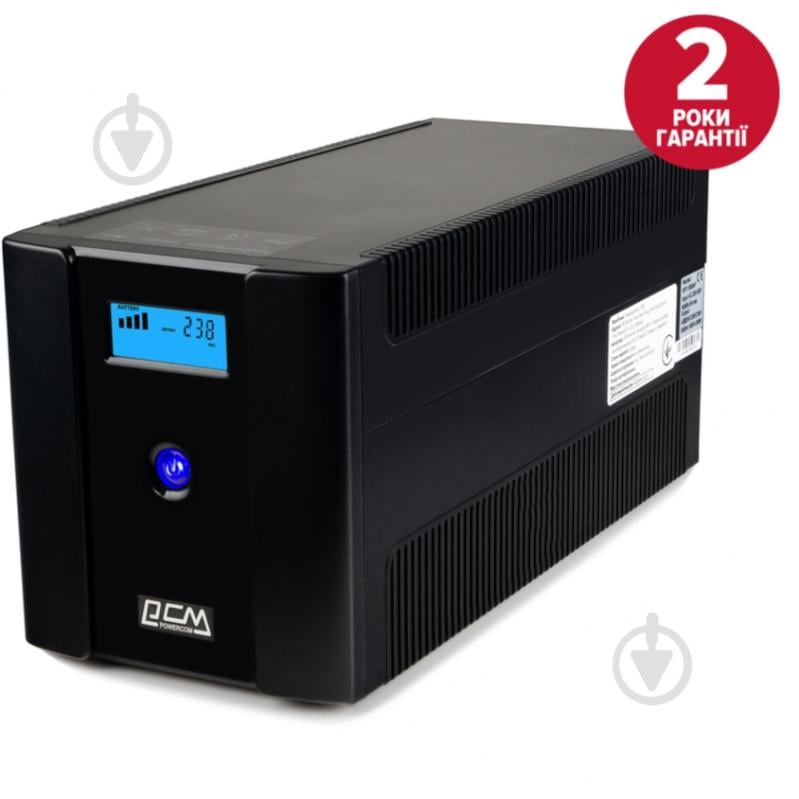 Источник бесперебойного питания (ИБП) Powercom RPT-1500AP LCD SCHUKO RPT-1500AP.LCD (SCHUKO) - фото 1