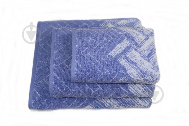 Полотенце махровое Shane 50x90 см синий с рисунком La Nuit - фото 2