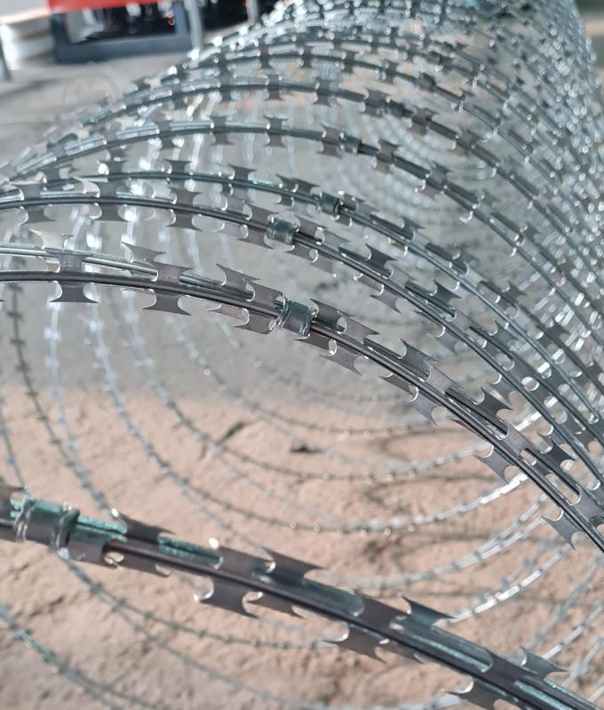 Дріт колючий спіральний 600/3 (100 витків) 2,5 мм., 22-27 м, 16 кг. білий цинк - фото 2 Дріт колючий спіральний 600/3 (100 витків) 2,5 мм., 22-27 м, 16 кг. білий цинк - фото 2