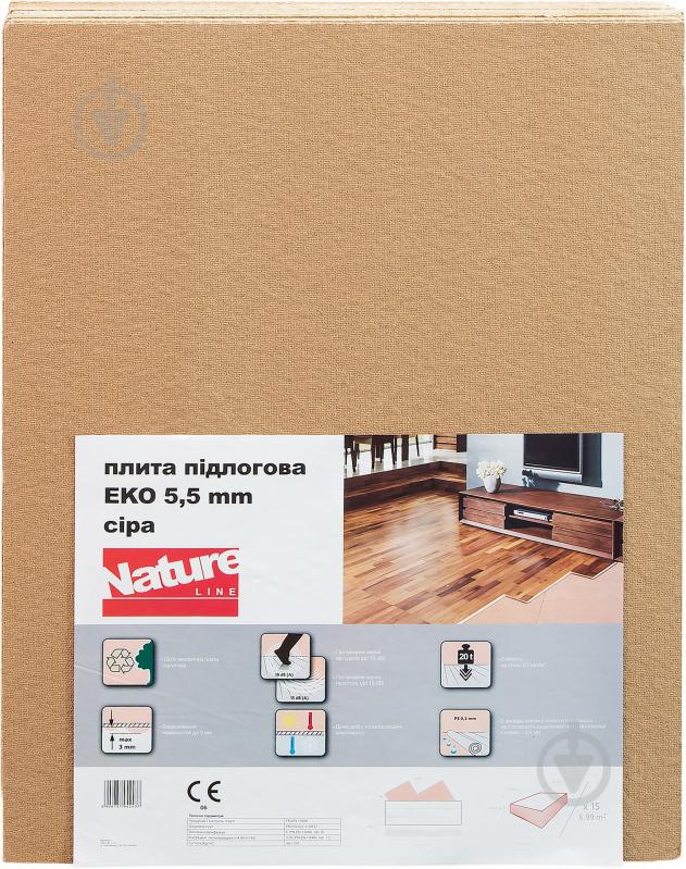 Плита підлогова підкладкова Steico ЕКО Nature Line 5,5x790x590 мм