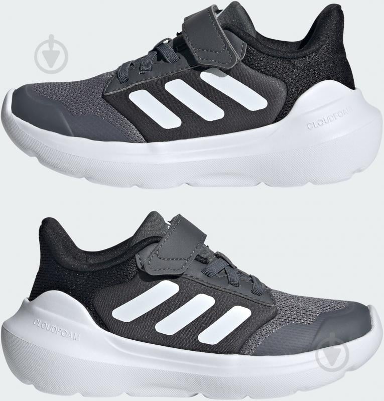 Кросівки дитячі демісезонні Adidas Tensaur Run 3.0 EL IE5986 р.31,5 сірі із чорним - фото 5 Кросівки дитячі демісезонні Adidas Tensaur Run 3.0 EL IE5986 р.31,5 сірі із чорним - фото 5