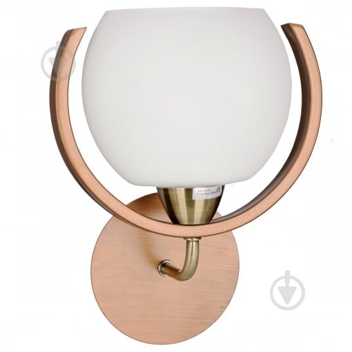 ВИТРИНА! Бра Victoria Lighting 1x40 Вт E14 орех Odeon/AP1 - фото 1