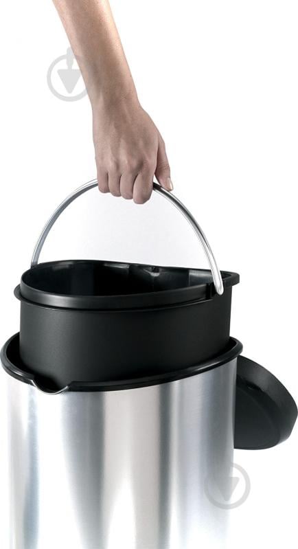 Відро для сміття Curver DECO BIN 15 л сірий/чорний 169795 - фото 3