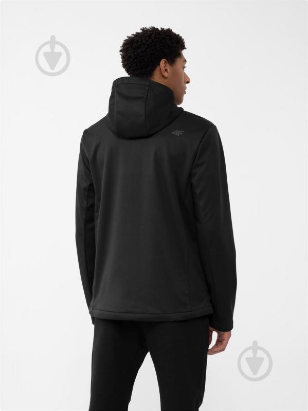 Куртка 4F SOFTSHELL JACKET M156 4FAW23TSOFM156-20S р.L чорна - фото 2
