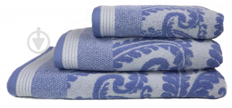 Полотенце махровое Milestone 100x150 см синий с рисунком La Nuit - фото 1 Полотенце махровое Milestone 100x150 см синий с рисунком La Nuit - фото 1
