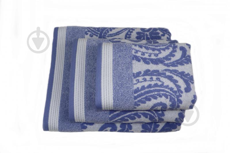 Полотенце махровое Milestone 50x90 см синий с рисунком La Nuit - фото 2