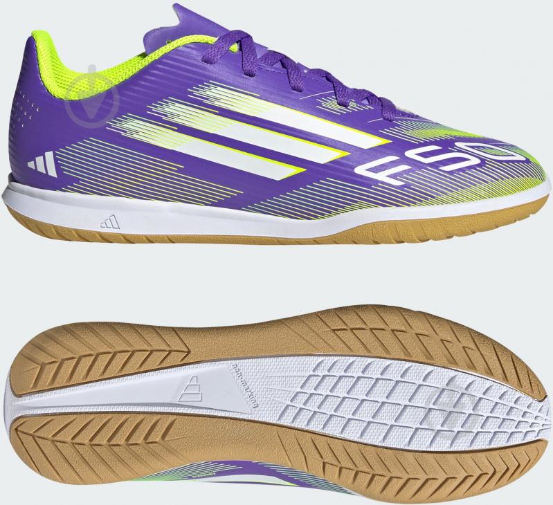 Футзальне взуття Adidas F50 CLUB IN J JI0042 р.33 фіолетовий - фото 6