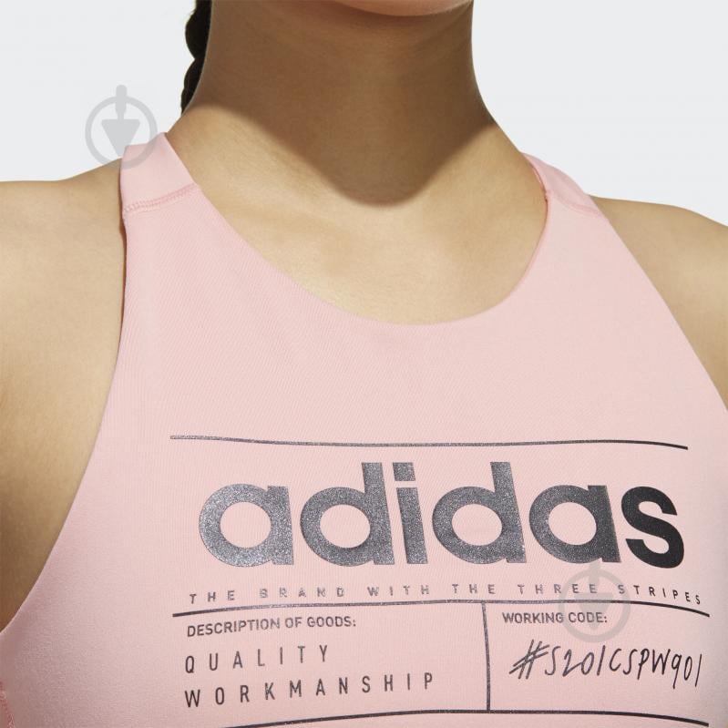 Бра Adidas W BB BRA TOP FL0219 р.S рожевий - фото 7