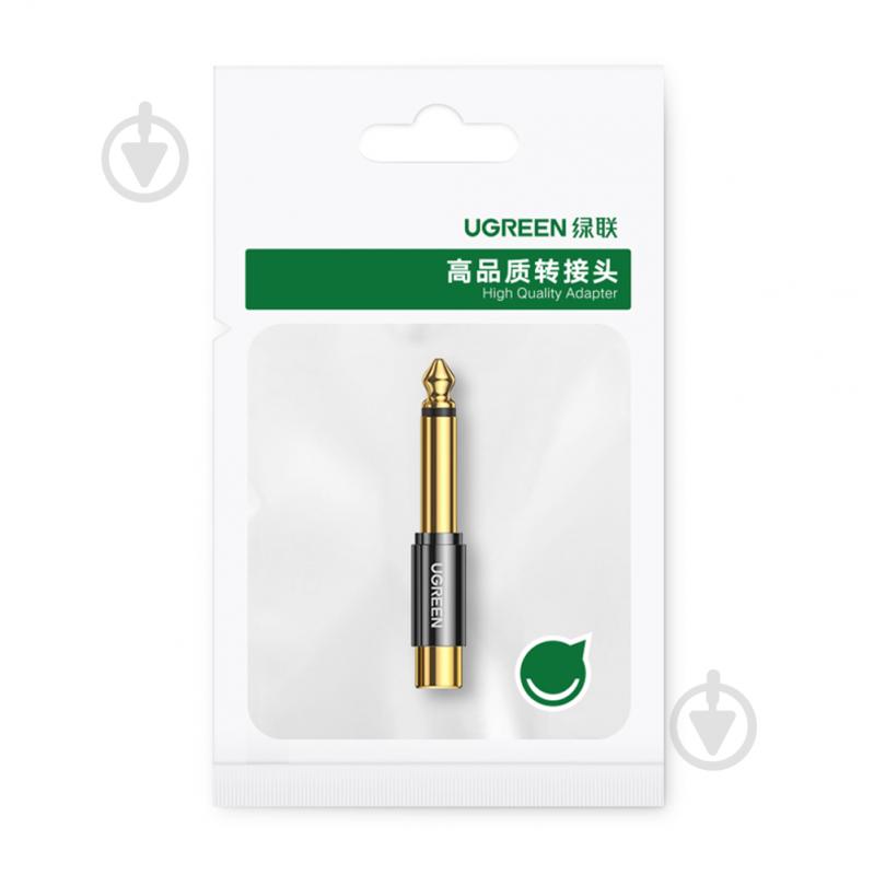 Перехідник UGREEN AV169 6.35mm Male to RCA Female Adapter Black (80731) 0,05 м black (80731) - фото 7