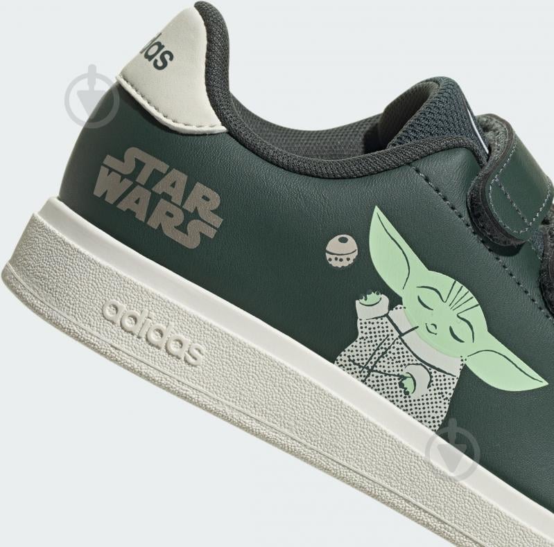 Кросівки дитячі демісезонні Adidas ADVANTAGE MANDALORIAN IH6253 р.33,5 зелені - фото 8 Кросівки дитячі демісезонні Adidas ADVANTAGE MANDALORIAN IH6253 р.33,5 зелені - фото 8