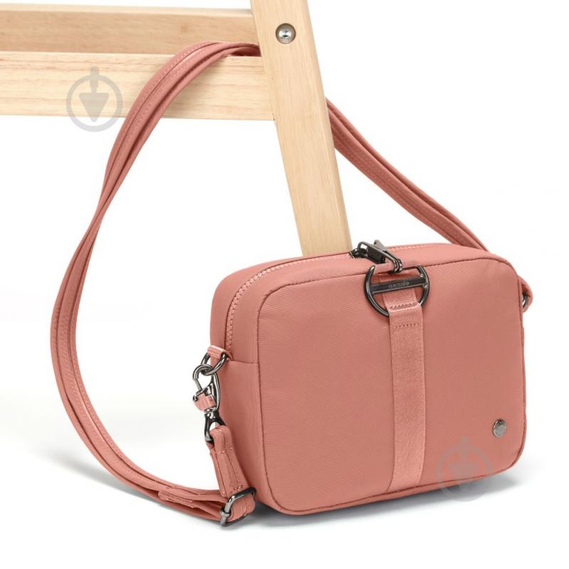 Сумка Pacsafe Citysafe CX square crossbody 3,2 л рожевий - фото 3