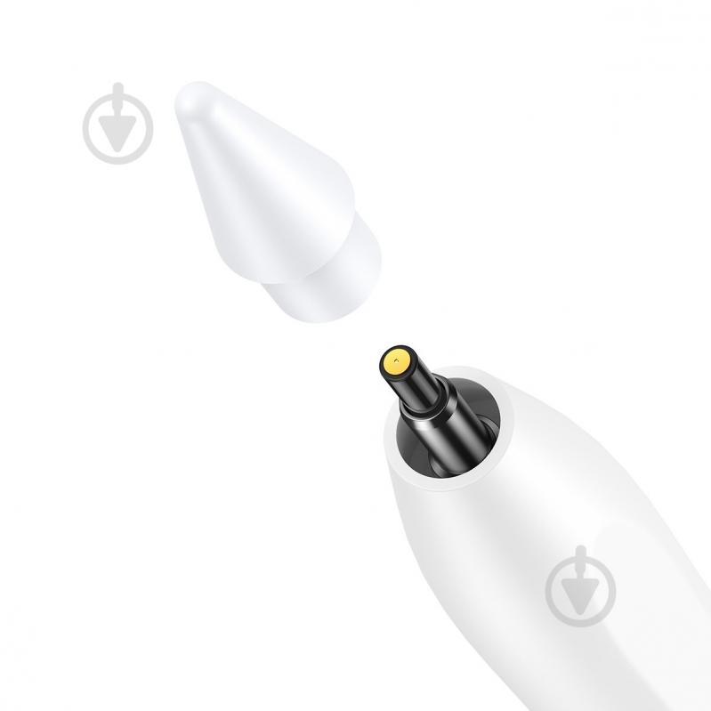 Стилус BASEUS Smooth Writing with LED Indicators + Active tip + Cable Type-C 3A 0.3 м White (SXBC000202) - фото 5 Стилус BASEUS Smooth Writing with LED Indicators + Active tip + Cable Type-C 3A 0.3 м White (SXBC000202) - фото 5