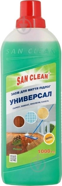 Средство для мытья пола SAN CLEAN Унивесал сосна 1 л - фото 1