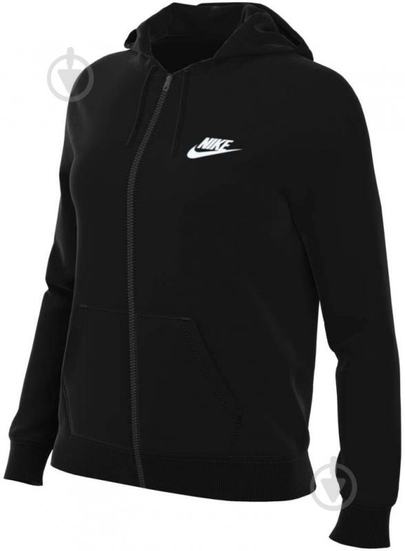 Джемпер Nike W NSW CLUB FLC FZ HOODIE STD DQ5471-010 р.M черный - фото 7