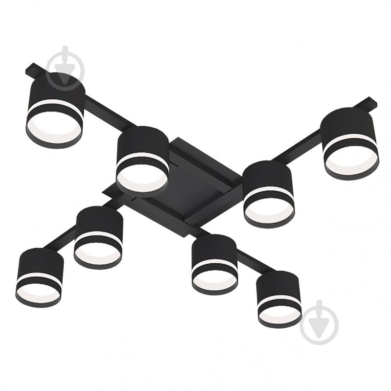 Люстра стельова Hopfen STARK SKJOLD-GX-8S BK 8xGX53 чорний - фото 1