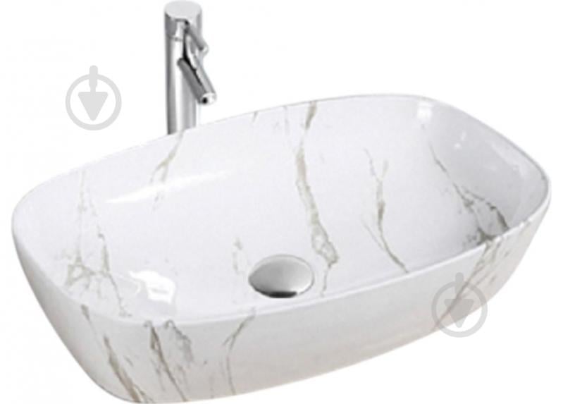Умивальник-чаша Sant Valentines Marble Ivory білий мармур 50x38 см - фото 1 Умивальник-чаша Sant Valentines Marble Ivory білий мармур 50x38 см - фото 1