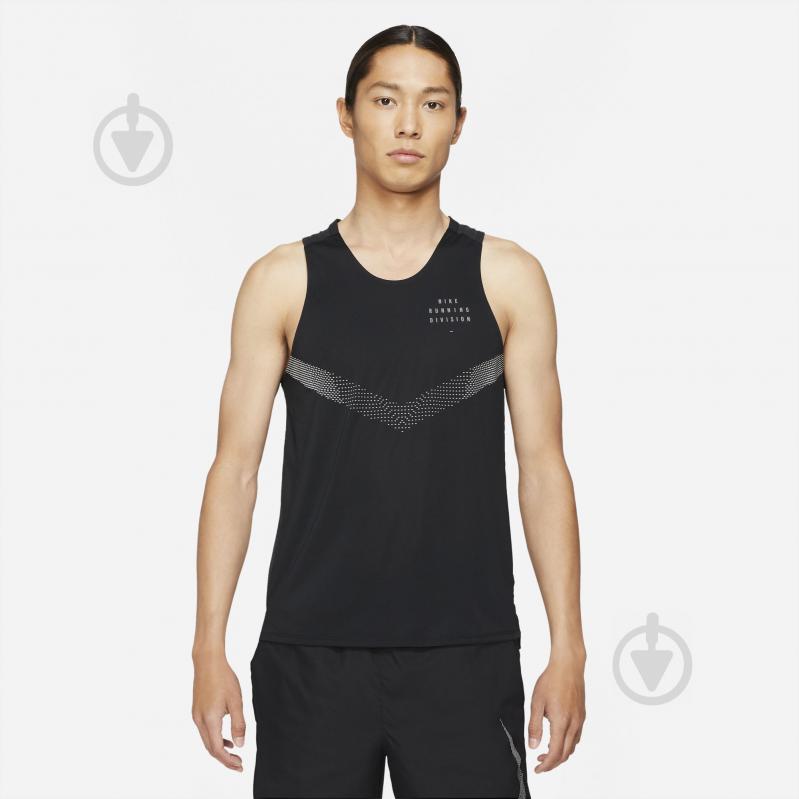 Майка Nike M NK DF RUN DVN RISE 365 TANK DD4786-010 р.XL чорний - фото 1