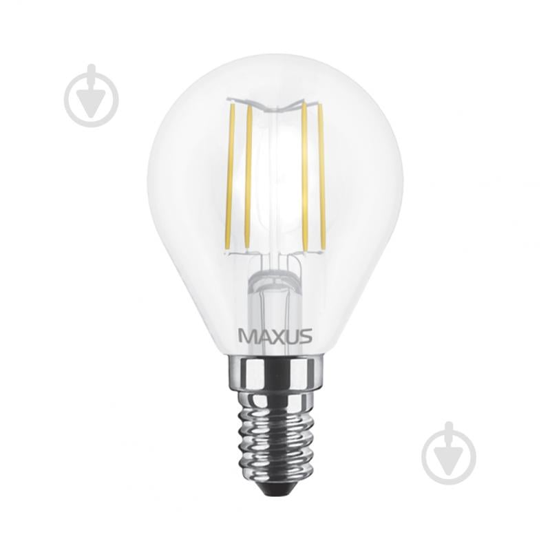 Лампа світлодіодна Maxus FM 1-LED-548-01 G45 4 Вт E14 4100 К 220 В прозора - фото 2