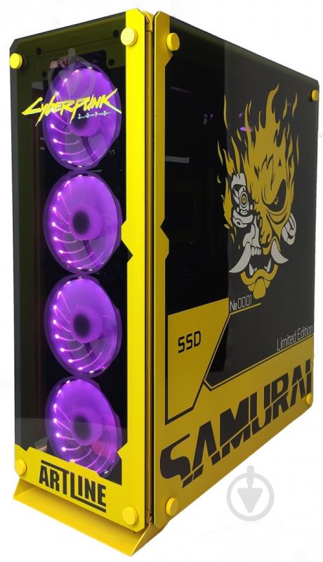 Компьютер Artline Samurai (SAMURAIv24) black/yellow - фото 3 Компьютер Artline Samurai (SAMURAIv24) black/yellow - фото 3