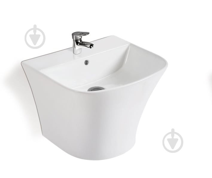 Умывальник Sant Valentines Axis Frame белый 49х45х38 см - фото 1 Умывальник Sant Valentines Axis Frame белый 49х45х38 см - фото 1