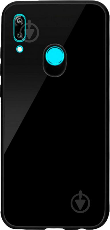 Чехол защитный Intaleo (Real Glass) black полиуретановый для Huawei Y7 2019 - фото 1