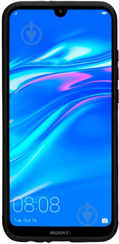 Чехол защитный Intaleo (Real Glass) black полиуретановый для Huawei Y7 2019 - фото 2