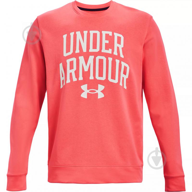 Свитшот Under Armour UA RIVAL TERRY CREW 1361561-690 р. M красный - фото 1