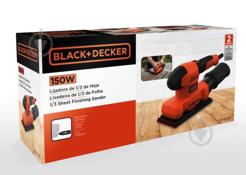 Вибрационная шлифмашина Black+Decker BEW220 - фото 5