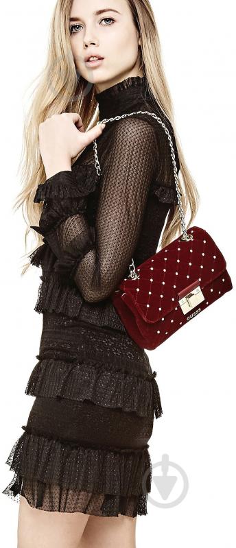 Сумка женская Guess Cornelia темно-красный - фото 2 Сумка женская Guess Cornelia темно-красный - фото 2