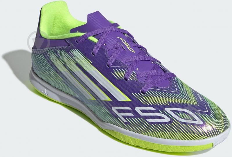 Футзальная обувь Adidas F50 CLUB IN JI0023 р.43 1/3 фиолетовый - фото 3 Футзальная обувь Adidas F50 CLUB IN JI0023 р.43 1/3 фиолетовый - фото 3