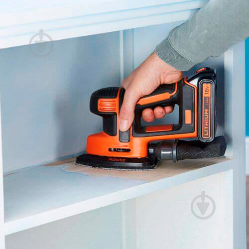 Вибрационная шлифмашина Black+Decker аккумуляторная BDCDS18 - фото 5