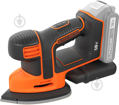 Вібраційна шліфмашина Black+Decker BDCDS18N - фото 2