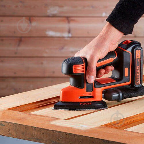 Вібраційна шліфмашина Black+Decker BDCDS18N - фото 3