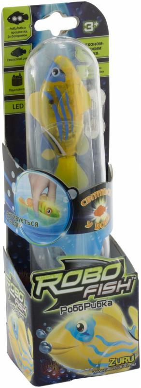 Рыбка Robofish RoboFish LED Лимонно-желтая Интерактивная 2541-4 - фото 5 Рыбка Robofish RoboFish LED Лимонно-желтая Интерактивная 2541-4 - фото 5