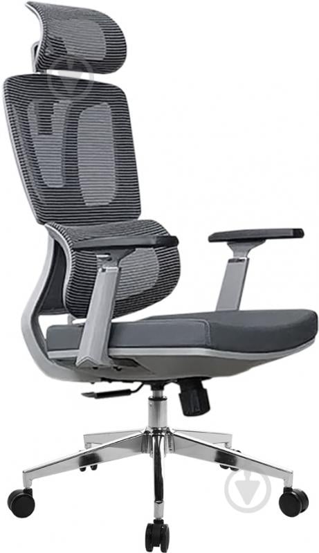 Кресло офисное GT Racer B-121A серый - фото 1 Кресло офисное GT Racer B-121A серый - фото 1