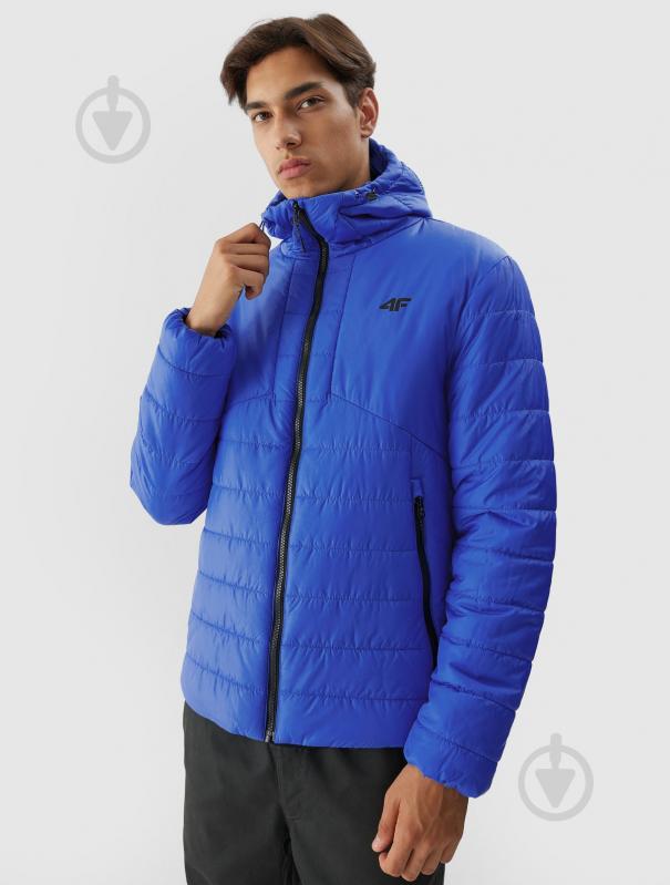 Пуховик мужской 4F DOWN JACKET M245 4FAW23TDJAM245-36S р.2XL синий - фото 1