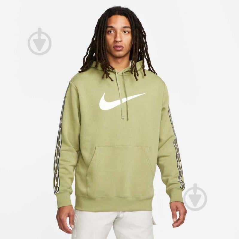 Джемпер Nike REPEAT SW FLC PO HOOD BB DX2028-334 р. L зеленый - фото 1