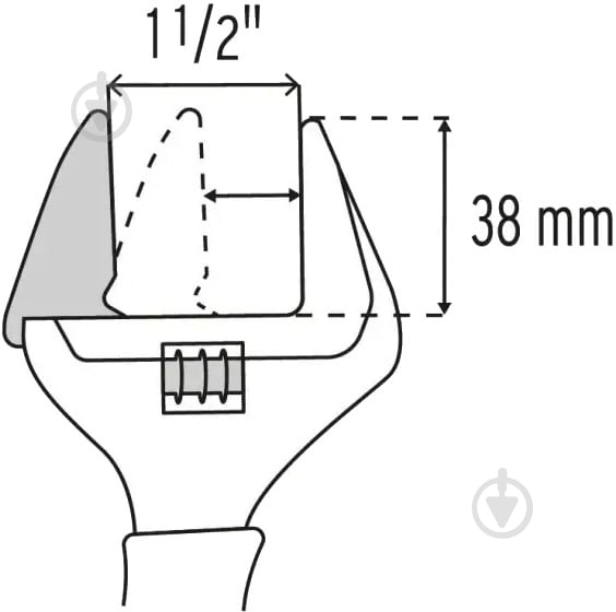 Ключ разводной кованый Comfort 200 мм Truper PET-8XA - фото 3